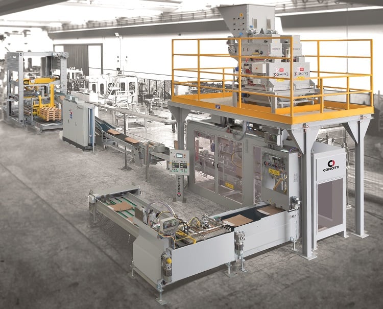 Automatic-Bagging-and-Palletizing-Line