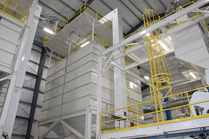 Bratney fabrication manufacturing bulk storage bins.
